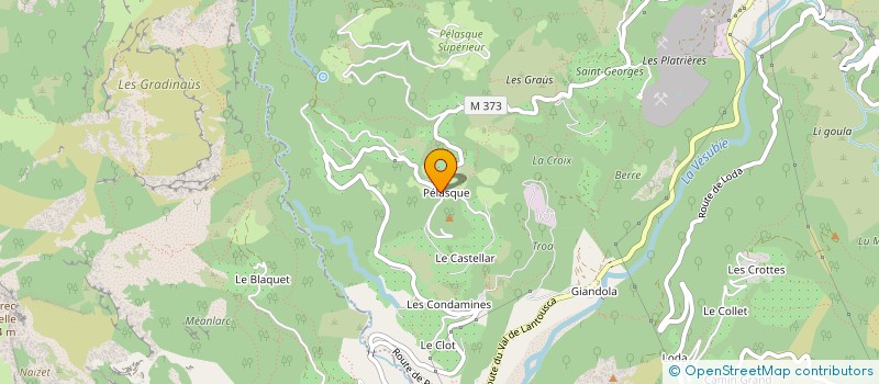 localisation de l'entreprise LES PLATANES  LANTOSQUE