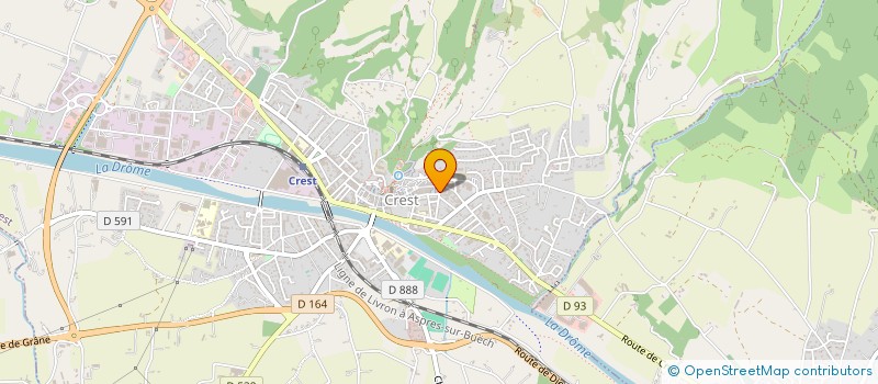 localisation de l'entreprise LES PLATANIERS  CREST