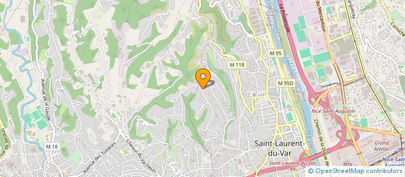 localisation de l'entreprise LES PLATEAUX FLEURIS à SAINT-LAURENT-DU-VAR