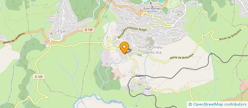 localisation de l'entreprise LES PLATEAUX HAUTS  FONT-ROMEU-ODEILLO-VIA