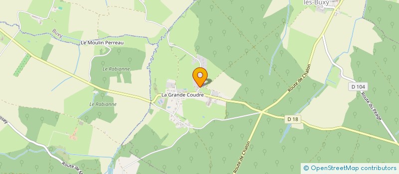 localisation de l'entreprise LES PLATIERES  MONTAGNY-LES-BUXY