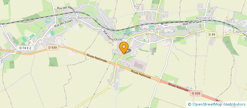 localisation de l'entreprise LES PLATRERIES LEMAIRE  AUBIGNY-EN-ARTOIS