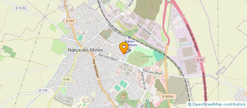 localisation de l'entreprise LES PLATRERIES NOEUXOISES à NŒUX-LES-MINES