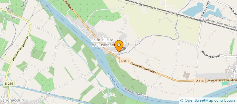 localisation de l'entreprise LES PLATRES DE GARONNE  SAINT-HILAIRE-DE-LUSIGNAN