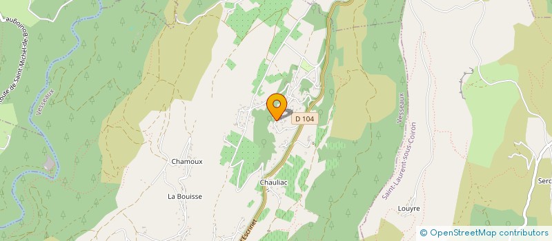 localisation de l'entreprise LES PLATRES MAGNAC à VESSEAUX