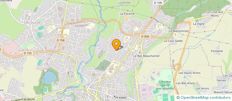 localisation de l'entreprise LES PLATS D'ANTAN à FOUGERES
