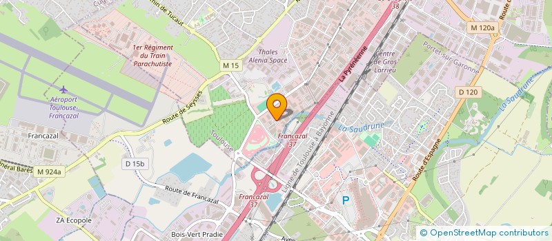 localisation de l'entreprise LES PLEIADES à TOULOUSE