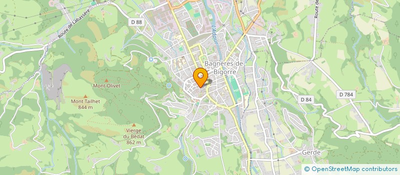 localisation de l'entreprise LES PLEIADES  BAGNERES-DE-BIGORRE