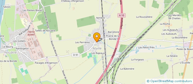 localisation de l'entreprise LES PLEIADES à MAILLE