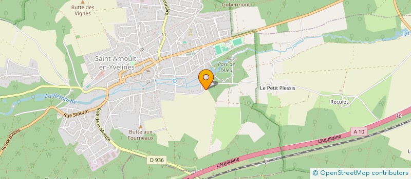 localisation de l'entreprise LES PLEIADES  SAINT-ARNOULT-EN-YVELINES