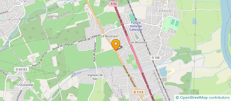 localisation de l'entreprise LES PLEIADES DE CALMEILH  CADAUJAC