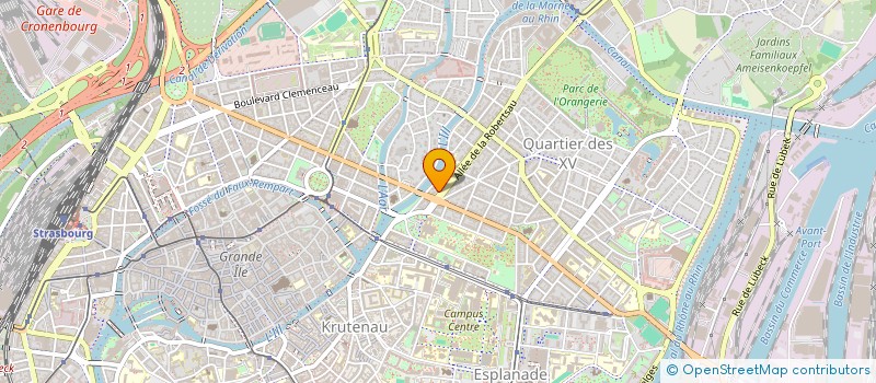localisation de l'entreprise LES PLEIADES III à STRASBOURG