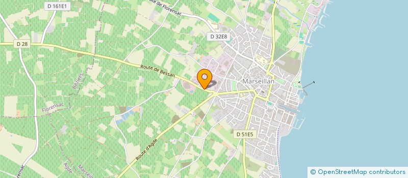 localisation de l'entreprise LES PLOGES à MARSEILLAN