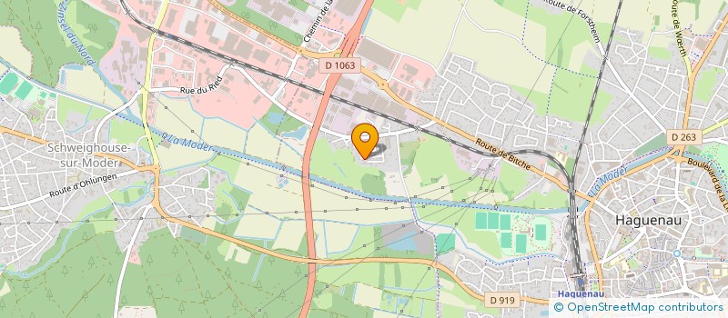 localisation de l'entreprise LES PLOMBIERS  HAGUENAU