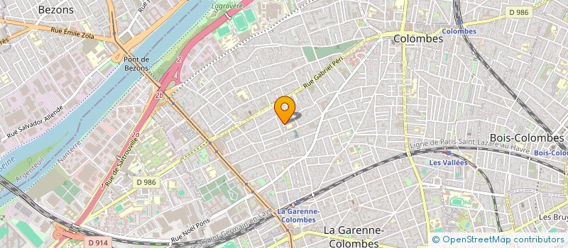 localisation de l'entreprise LES PLOMBIERS ASSOCIES à COLOMBES