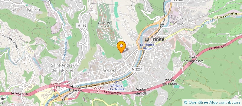 localisation de l'entreprise LES PLOMBIERS DU LITTORAL à NICE