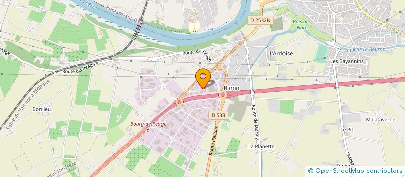 localisation de l'entreprise LES PLOMBIERS DU VERCORS à BOURG-DE-PEAGE