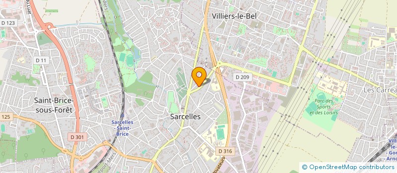 localisation de l'entreprise LES PLOMBIERS PARISIENS à SARCELLES