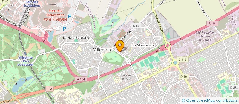 localisation de l'entreprise LES PLONGEURS DE CEZEMBRE à VILLEPINTE