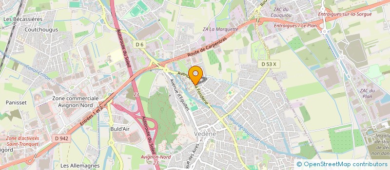 localisation de l'entreprise LES PLONGEURS DE VEDENE à VEDENE