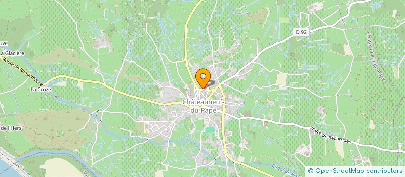 localisation de l'entreprise LES PLUMANEAUX  CHATEAUNEUF-DU-PAPE