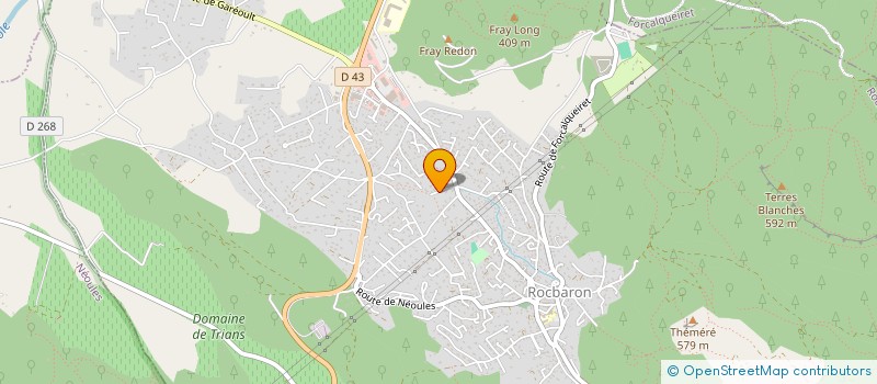 localisation de l'entreprise LES PLUMES DE L'AUBE  ROCBARON