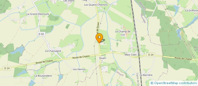 localisation de l'entreprise LES PLUMES DE QUAIN à DEVROUZE