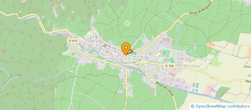 localisation de l'entreprise LES PLUMES DE RIBEAUVILLE  RIBEAUVILLE