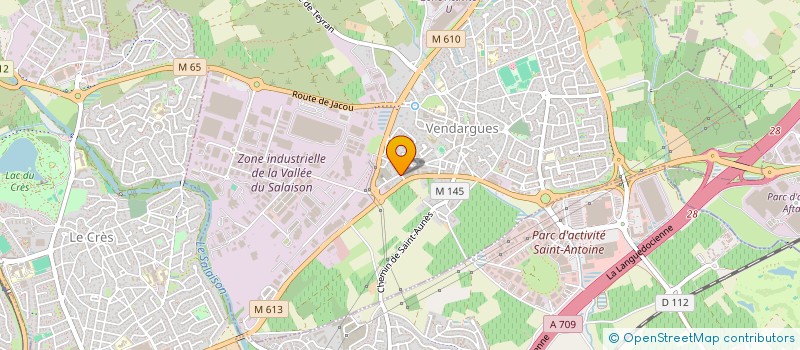 localisation de l'entreprise LES PLUMES VENDARGUOISES à VENDARGUES