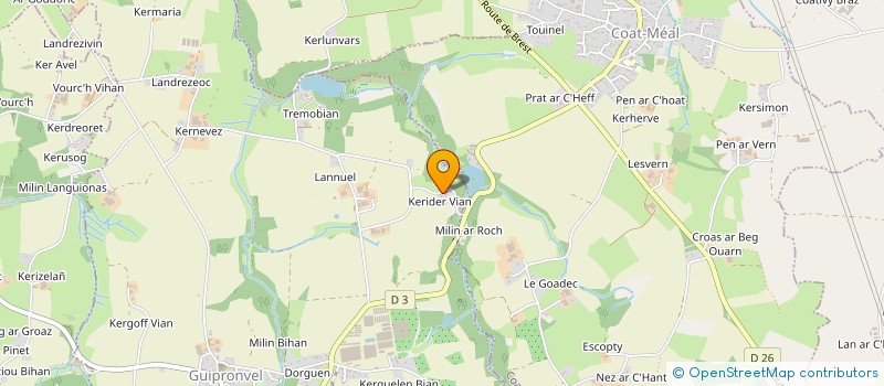 localisation de l'entreprise LES PLUMEURS DE LUNE  MILIZAC-GUIPRONVEL