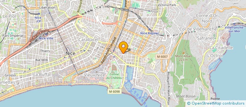 localisation de l'entreprise LES PLUS BELLES FLEURS à NICE