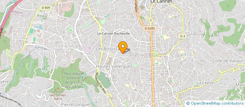 localisation de l'entreprise LES PLUS HAUTES AIRES à CANNES