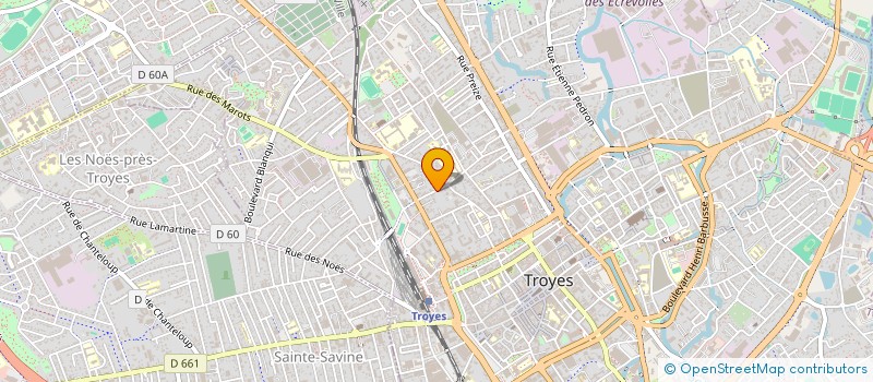 localisation de l'entreprise LES PLUVIERS à TROYES