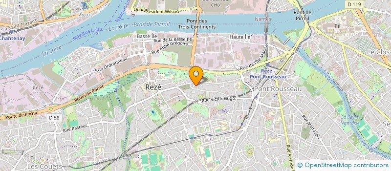 localisation de l'entreprise LES PNEUS DANS LE PLAT à REZE