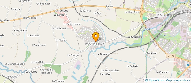 localisation de l'entreprise LES POCEMOMES  POCE-LES-BOIS