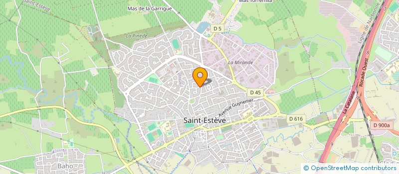 localisation de l'entreprise LES POCHES  SAINT-ESTEVE