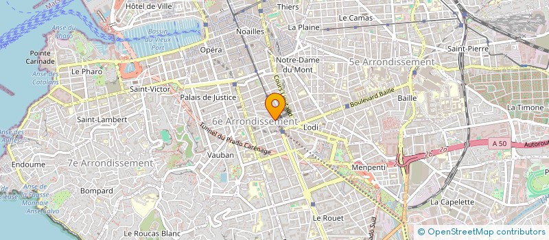 localisation de l'entreprise LES PODCASTEUR-EUSES DU SUD à MARSEILLE