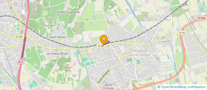 localisation de l'entreprise LES POETES  ENTRAIGUES-SUR-LA-SORGUE