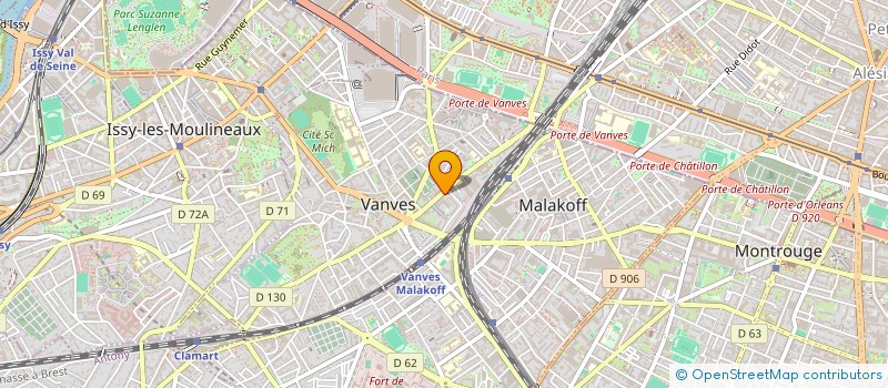 localisation de l'entreprise LES POILS DU DERCH' à VANVES