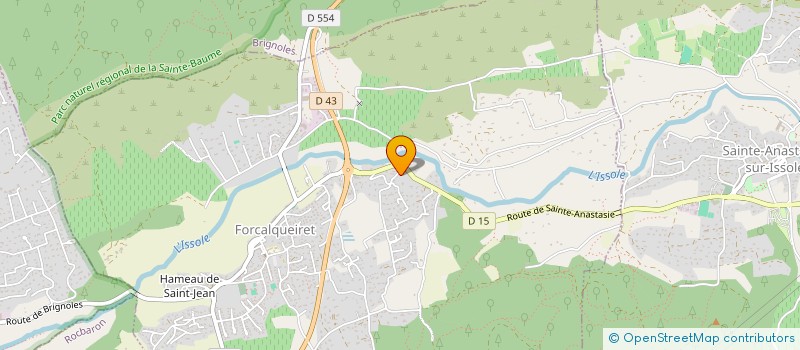 localisation de l'entreprise LES POILUS  FORCALQUEIRET