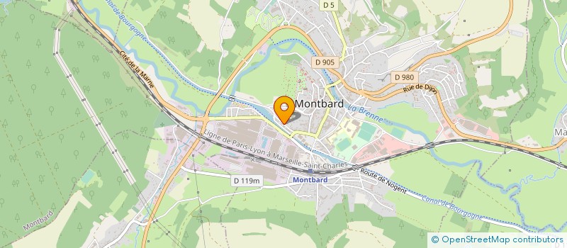 localisation de l'entreprise LES POILUS SANS FAMILLE à MONTBARD