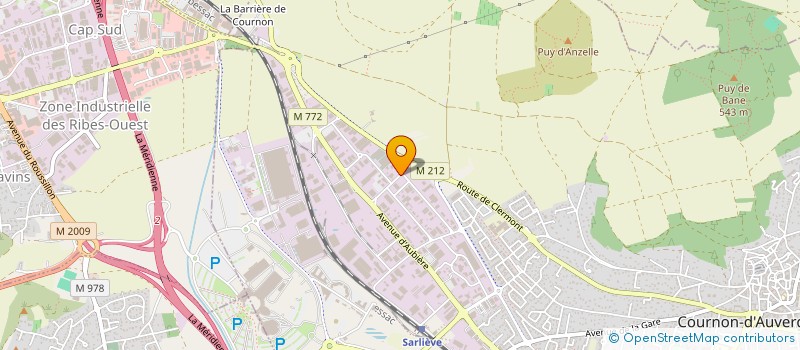 localisation de l'entreprise LES POINTES DU MILIEU  COURNON-D'AUVERGNE