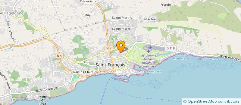 localisation de l'entreprise LES POIRIERS à SAINT-FRANCOIS