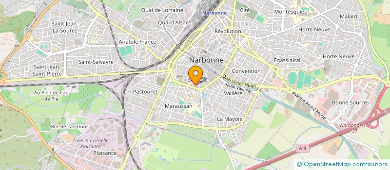 localisation de l'entreprise LES POIRIERS DE SAINT GERMAIN  NARBONNE