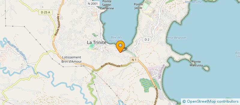 localisation de l'entreprise LES POISSONS DU LAGON  LA TRINITE