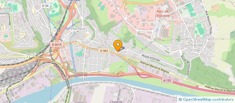 localisation de l'entreprise LES POISSONS ROSES  GONFREVILLE-L'ORCHER