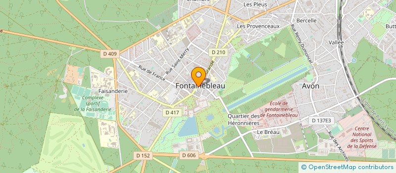 localisation de l'entreprise LES POISSONS VOLANTS à FONTAINEBLEAU