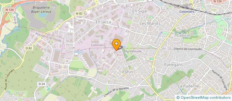 localisation de l'entreprise LES POLISSEURS REUNIS SOCIETE NOUVELLE à TOURNEFEUILLE