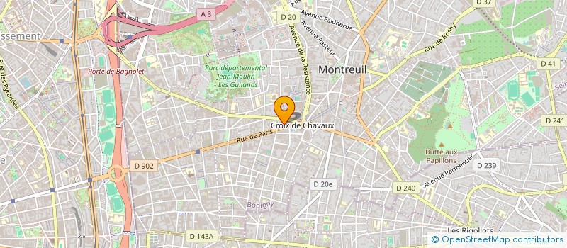 localisation de l'entreprise LES POLYPHONIES URBAINES à MONTREUIL
