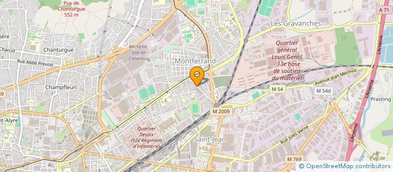 localisation de l'entreprise LES POLYSSONS-ASSOCIATION ASSMAT 63  CLERMONT-FERRAND